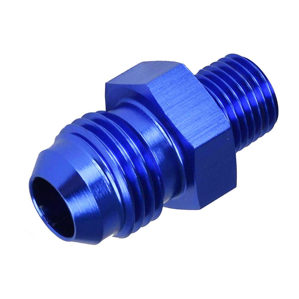 8AN to 6AN 6 AN Y Adapters Male Flare Fuel Line Hose Fitting Block Tee Pipe Aluminum Adapter 8 AN to AN 6 to AN6 Male Thread Black 