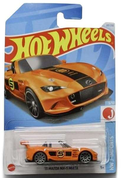 Hot Wheels 164 Scale Mazda MX 5 Miata Orange HW J Imports 310 B0D7N1ZZ7V