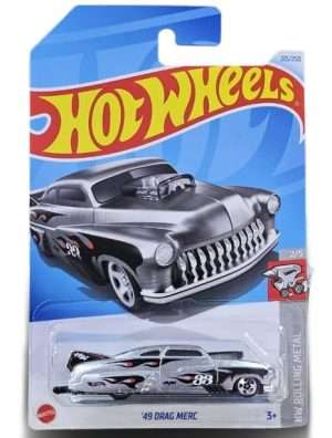 Hot Wheels 2024 49 Drag MERC HW Rolling Metal 25 Silver B0DJRQFCH1