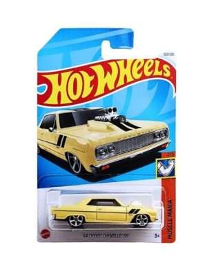 Hot Wheels 64 Chevy Chevelle SS 164 Scale Muscle Mania 25 Yellow B0DJRN58FR