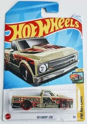 Hot Wheels 67 Chevy C10 HW Art Cars 210 B0CYW48FQG