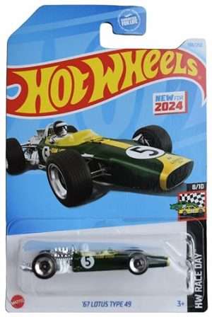 Hot Wheels 67 Lotus Type 49 HW Race Day 810 Green 188250 B0DHWDMW45
