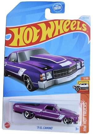 Hot Wheels 71 El Camino HW Hot Trucks 710 Purple 132250 B0DJWNFRSX