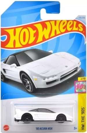 Hot Wheels 90 Acura NSX White The 90s Series 210 B0DQ9YSN7S