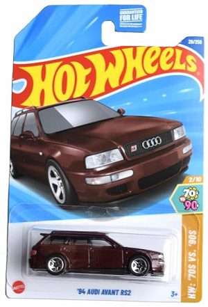Hot Wheels 94 Audi Avant RS2 HW 70s VS 90s 210 Burgundy 29250 B0DXH8YSS5