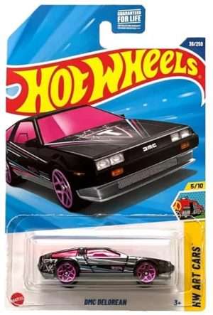 Hot Wheels DMC Delorean HW Art Cars 510 BlackPink 36250 B0DT2BBMX8