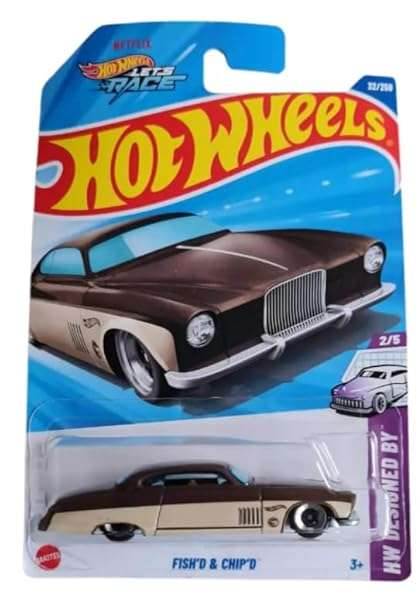 Hot Wheels Fishd Chipd Treasure Hunt HW Designed 164 Scale Diecast Car 25 B0DS1GCLS5
