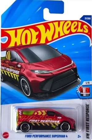 Hot Wheels Ford Performance Supervan 4 Treasure Hunt 164 Scale Red B0DQ6P23XV