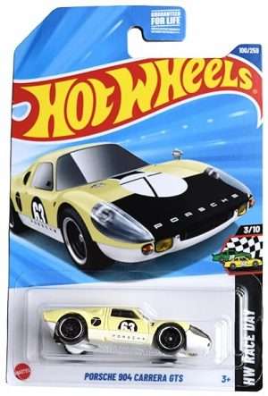 Hot Wheels Porsche 904 Carrera GTS HW Race Day 310 Yellow 100250 B0DXH9G97F