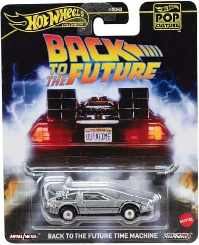 Hot Wheels Premium Back to The Future Time Machine Die Cast Metal Car Pop Culture Collection JBL65 B0DR3QDZS9 2