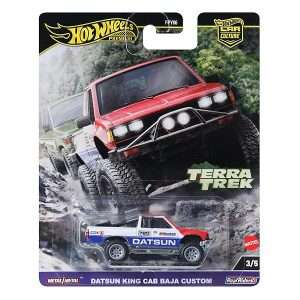 Hot Wheels Premium Car Culture Collectible Toy Car 164 Scale Die Cast Datsun King Cab Baja Custom Terra Trek Vehicle B0CNX8D5FR