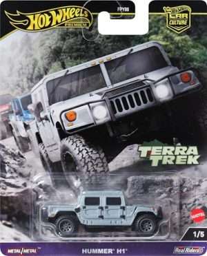 Hot Wheels Premium Car Culture Collectible Toy Car 164 Scale Die Cast Hummer H1 Terra Trek Vehicle with Real Riders T B0CNX69K7T