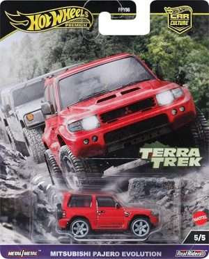Hot Wheels Premium Car Culture Collectible Toy Car 164 Scale Die Cast Mitsubishi Pajero Evolution Terra Trek Vehicle B0CPL1M6CP